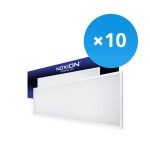 Confezione Multipack 10x Noxion Pannello a LED Ecowhite V2.0 36W 3600lm - 830 Luce Calda | 120x30cm - UGR <19
