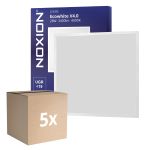 Confezione Multipack 5x Noxion Pannello A LED Ecowhite V4.0 28W 3400lm - 840 Bianco Freddo | 60x60cm - UGR <19 - Philips driver