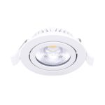 Noxion LED Inclinabile Slim Spot Bianca Il Giro 6W 520lm 60D - 927 Bianco Molto Caldo | 85mm - IP54 - Dimmerabile - Miglior resa cromatica