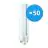 Confezione Multipack 50x Philips MASTER PL-C 26W - 840 Bianco Freddo | 4 Pin