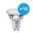 Confezione Multipack 10x Philips MASTER Value LED Faretti GU10 PAR16 4.9W 355lm 60D - 927 Bianco Molto Caldo | Miglior resa cromatica - Dimmerabile - Sostitutiva 50W