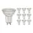 Confezione Multipack 10x Noxion Faretti LED GU10 PAR16 4W 345lm 36D - 830 Luce Calda | Sostitua 50W