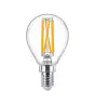 Philips Master Value LED Lustre E14 Sferica Filamento Chiara 3.4W 470lm - 927 Bianco Molto Caldo | Miglior resa cromatica - Dimmerabile - Sostitutiva 40W