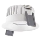 Ledvance Faretti LED Fix Aluminium Bianca 8W 640lm 36D - 927 Bianco Molto Caldo | Ritaglio 68mm - IP44 - Miglior resa cromatica - Dimmerabile