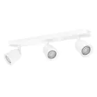 Eglo Soffitto Faretti Camaldoli Acciaio Bianca | Adatto per 3x GU10